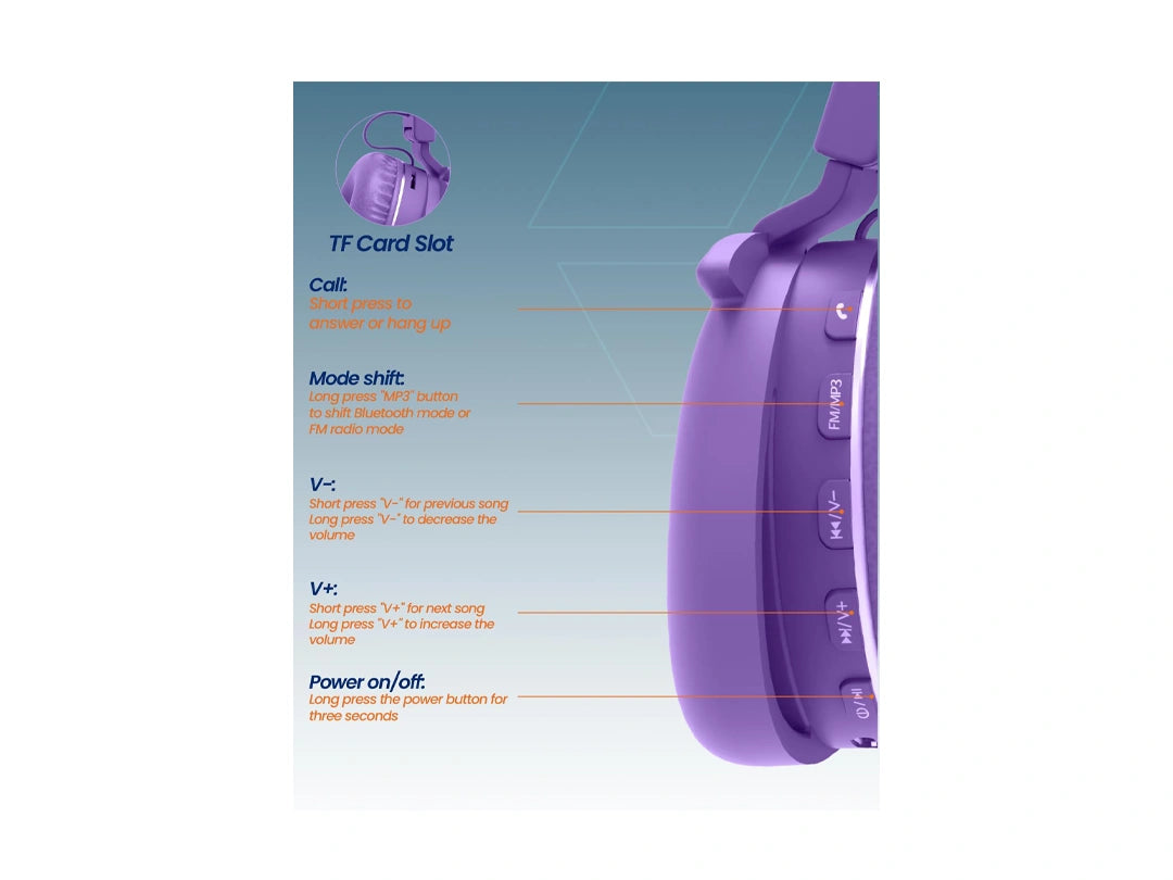 Moxedo Wireless On-Ear Headphones for Kids - Junior Koda in Qatar Moxedo Wireless On-Ear Headphones for Kids - Junior Koda in Qatar